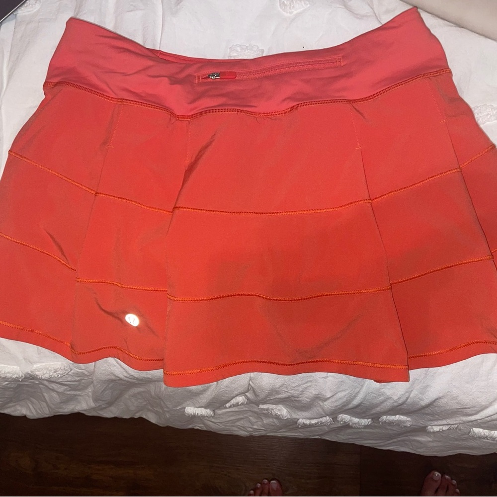 Lululemon Athletica Vibrant Orange Skirt